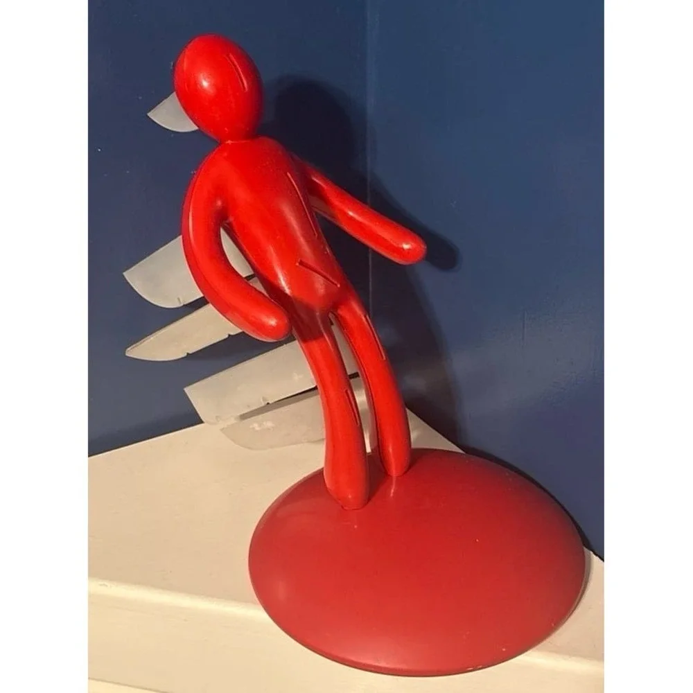 Voodoo/The Ex Red Classic HTF Knife Block, Block‎ ONLY